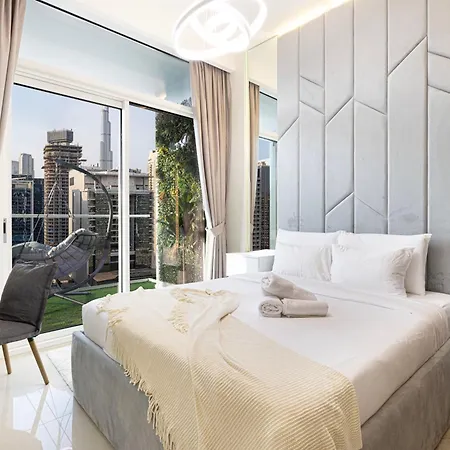 Burj Khalifa View 1 Bedroom Apartment With Balcony For Up To 4 Person Dubai Exterior photo